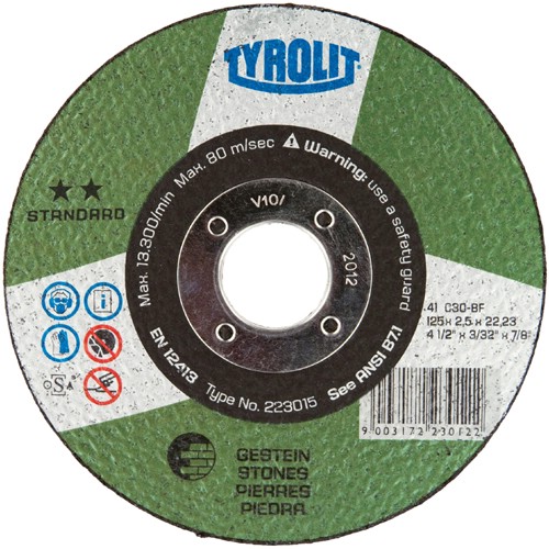 Kapskiva TYROLIT<br />Sten/Betong/Tegel Typ 41