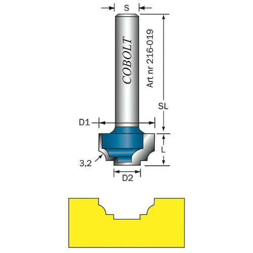 Spegelfräs COBOLT