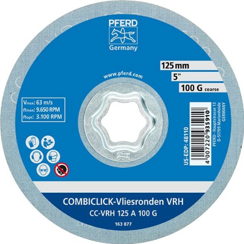 Polernylonrondell PFERD CC-VRH COMBICLICK