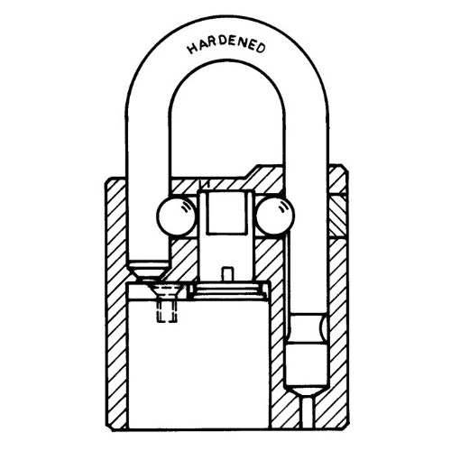 Hänglås ANCHOR 800 Klass 3