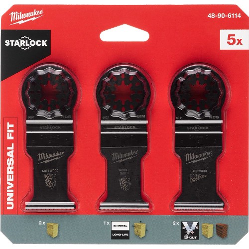 Sågbladsats MILWAUKEE Starlock Trä/Plast