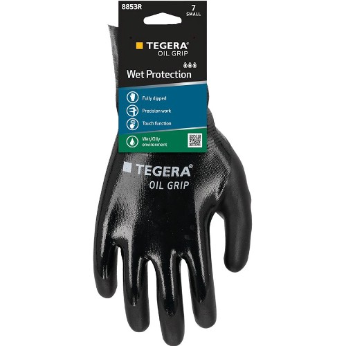 Montagehandske Nitril TEGERA 8853R Oil Grip